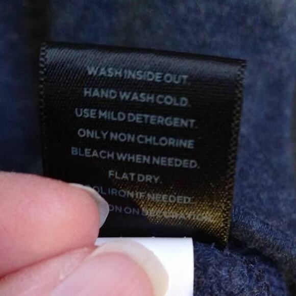 Simply Vera Vera Wang Navy Sweater L Tie Sleeve Pullover Top - Picture 5 of 9